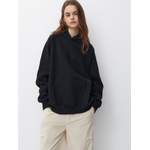 Kapuzenpullover von Pull&Bear, in der Farbe Schwarz, aus Polyester, andere Perspektive, Vorschaubild