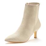 Sonstige Stiefelette von Lascana, in der Farbe Beige, aus Textil, andere Perspektive, Vorschaubild