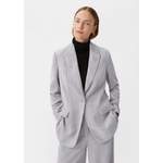 Blusenblazer von comma, in der Farbe Grau, aus Polyester, andere Perspektive, Vorschaubild