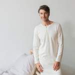 Nachthemde von Living Crafts, in der Farbe Weiss, aus Baumwolle, andere Perspektive, Vorschaubild