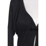 Klassische Bluse von Stefanel, in der Farbe Schwarz, aus Elasthan, andere Perspektive, Vorschaubild