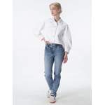 Jeansjacke von LUISA CERANO, in der Farbe Weiss, aus Baumwolle, andere Perspektive, Vorschaubild
