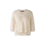 3/4 Arm-Pullover von Oui, in der Farbe Beige, aus Baumwolle, andere Perspektive, Vorschaubild