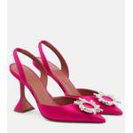 Verzierte Slingback-Pumps der Marke Amina Muaddi