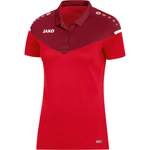 Poloshirt von Jako, in der Farbe Rot, aus Polyester, andere Perspektive, Vorschaubild