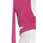 Klassische Bluse von Pull & Bear, in der Farbe Rosa, aus Elasthan, andere Perspektive, Vorschaubild