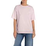 Print-Shirt von Replay, in der Farbe Rosa, aus Jersey, Vorschaubild