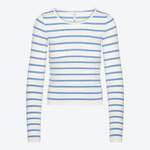 Shirt von Laura Torelli, in der Farbe Blau, aus Polyester, andere Perspektive, Vorschaubild