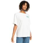 T-Shirt von Roxy, in der Farbe Weiss, aus Baumwolle, andere Perspektive, Vorschaubild