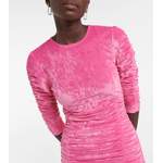 Kleid von Ganni, in der Farbe Rosa, aus Polyester, andere Perspektive, Vorschaubild