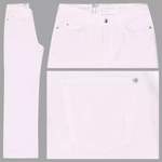 Weite Jeans, in der Farbe Weiss, aus Polyester, Vorschaubild