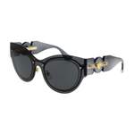 Sonstige Sonnenbrille von Versace, in der Farbe Grau, aus Metall, andere Perspektive, Vorschaubild