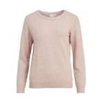 Rundhalspullover von Vila, in der Farbe Beige, aus Polyester, andere Perspektive, Vorschaubild