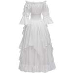 Kleid von PLWEDDING, in der Farbe Weiss, aus Polyester, andere Perspektive, Vorschaubild