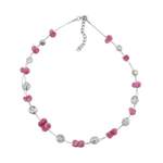 Perlenkette von Gallay, in der Farbe Rosa, aus Messing, andere Perspektive, Vorschaubild