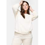 Sweatshirt von Sheego, in der Farbe Beige, aus Baumwolle, andere Perspektive, Vorschaubild