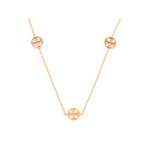 Lange Kette von TORY BURCH, in der Farbe Gold, aus Edelstahl, andere Perspektive, Vorschaubild