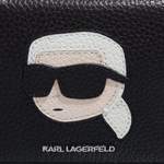 Geldbörse von Karl Lagerfeld, in der Farbe Schwarz, aus Leder, andere Perspektive, Vorschaubild