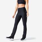 Sportleggings von Domyos, in der Farbe Schwarz, aus Polyester, andere Perspektive, Vorschaubild