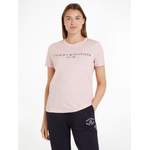 T-Shirt von Tommy Hilfiger, in der Farbe Rosa, aus Jersey, andere Perspektive, Vorschaubild