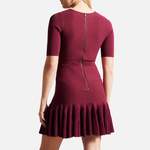 Strickkleid von Ted Baker, in der Farbe Rot, aus Elasthan, andere Perspektive, Vorschaubild