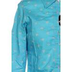 Klassische Bluse von maui wowie, in der Farbe Blau, aus Baumwolle, andere Perspektive, Vorschaubild