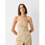 Jumpsuit von Bershka, in der Farbe Beige, andere Perspektive, Vorschaubild