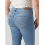 Push-Up Jeans von Vero Moda Curve, in der Farbe Blau, aus Polyester, andere Perspektive, Vorschaubild