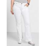 Bootcut-Jeans von Sheego, in der Farbe Weiss, aus Baumwolle, andere Perspektive, Vorschaubild