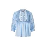 Klassische Bluse von Rich & Royal, in der Farbe Blau, aus Baumwolle, andere Perspektive, Vorschaubild