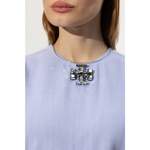 Collier von TORY BURCH, in der Farbe Grau, aus Messing, andere Perspektive, Vorschaubild