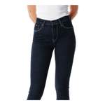 High Waist Jeans, in der Farbe Blau, aus Polyester, andere Perspektive, Vorschaubild