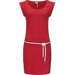 Jerseykleid von Ragwear, in der Farbe Rot, aus Baumwolle, andere Perspektive, Vorschaubild