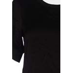 Klassische Bluse von Hallhuber, in der Farbe Schwarz, andere Perspektive, Vorschaubild