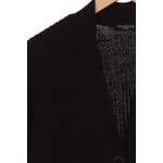 Strickjacke von Selected, in der Farbe Schwarz, aus Baumwolle, andere Perspektive, Vorschaubild