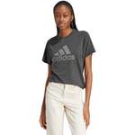 T-Shirt von Adidas, in der Farbe Grau, aus Naturfaser, andere Perspektive, Vorschaubild