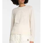 Sonstige Pullover von Moncler, in der Farbe Weiss, aus Cashmere, andere Perspektive, Vorschaubild