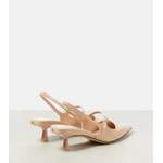 Klassische Pump von Jimmy Choo, in der Farbe Beige, andere Perspektive, Vorschaubild