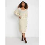 Strickkleid von Cream, in der Farbe Beige, andere Perspektive, Vorschaubild