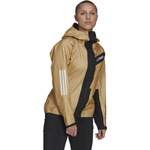 Funktionsjacke von Adidas, in der Farbe Gold, andere Perspektive, Vorschaubild