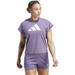 T-Shirt von Adidas, in der Farbe Lila, aus Polyester, andere Perspektive, Vorschaubild