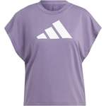 T-Shirt von Adidas, in der Farbe Lila, aus Polyester, Vorschaubild