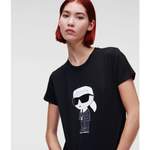 T-Shirt von Karl Lagerfeld, in der Farbe Schwarz, aus Baumwolle, andere Perspektive, Vorschaubild