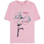 T-Shirt von Hatsune Miku, in der Farbe Rosa, aus Baumwolle, andere Perspektive, Vorschaubild