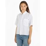 Bluse von Tommy Hilfiger, in der Farbe Weiss, aus Leinen, andere Perspektive, Vorschaubild