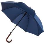 Regenschirm von EuroSCHIRM®, in der Farbe Blau, aus Holz, andere Perspektive, Vorschaubild