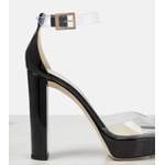 Plateausandale von Jimmy Choo, in der Farbe Schwarz, aus Pvc, andere Perspektive, Vorschaubild