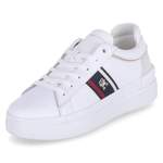 Plateau Sneaker von Tommy Hilfiger, in der Farbe Weiss, aus Textil, andere Perspektive, Vorschaubild