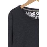 Langarmshirt von Alife & Kickin, in der Farbe Grau, aus Baumwolle, andere Perspektive, Vorschaubild