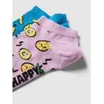 Strumpf von Happy Socks, in der Farbe Lila, aus Baumwolle, andere Perspektive, Vorschaubild